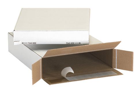 11 1/4'' x 3'' x 15 1/8'' Self Seal Side Loading Boxes