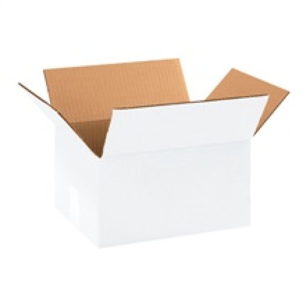 11 1/4" x 8 3/4" x 6" White Corrugated Boxes