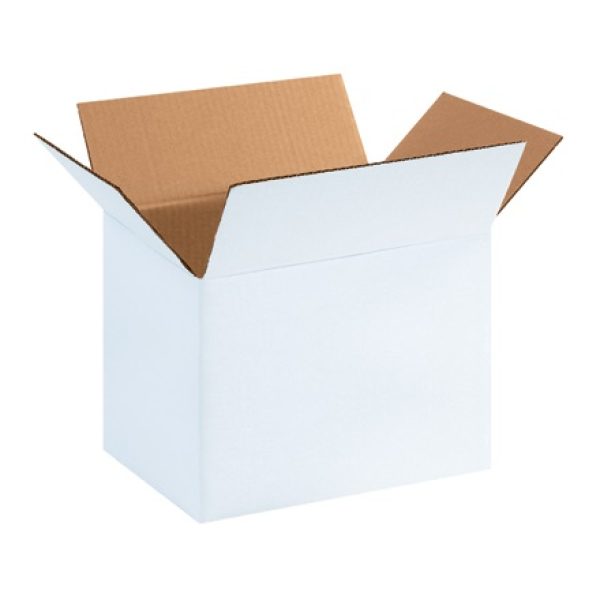 11 3/4" x 8 3/4" x 8 3/4" White Corrugated Boxes