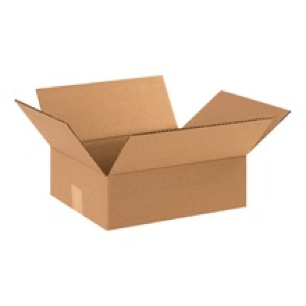 12'' x 10'' x 4'' Flat Corrugated Boxes
