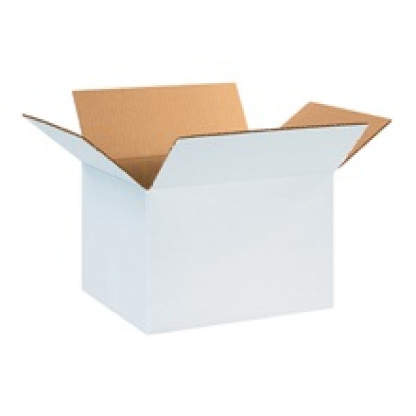 12'' x 10'' x 8'' White Corrugated Boxes