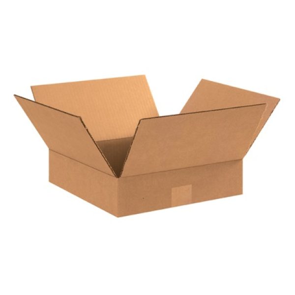 12" x 12" x 3" Flat Corrugated Boxes