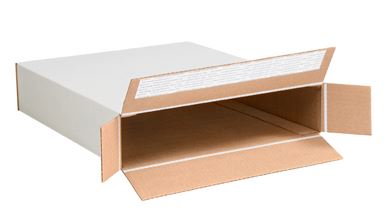 12 1/2'' x 3'' x 17 1/2'' Self Seal Side Loading Boxes