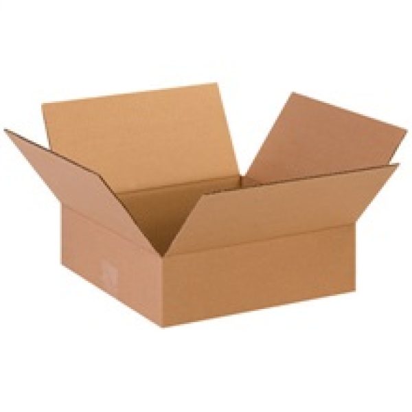 13'' x 13'' x 4'' Flat Corrugated Boxes