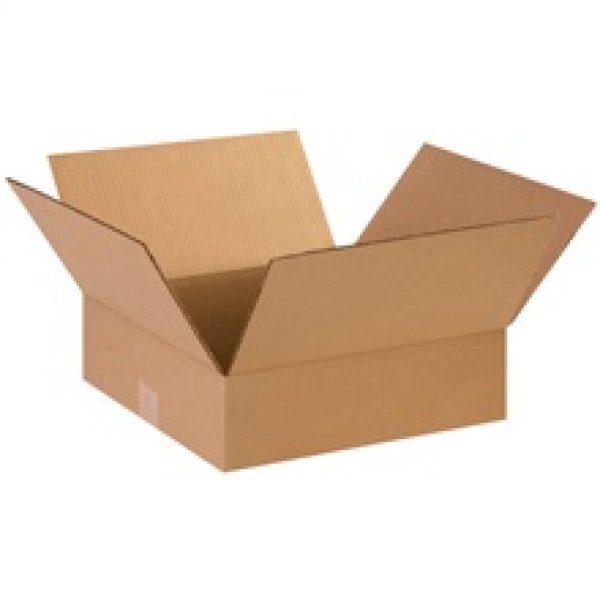 14" x 14" x 3" Flat Corrugated Boxes