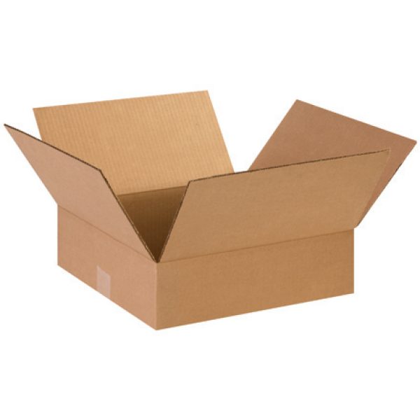 14" x 14" x 4" Flat Corrugated Boxes