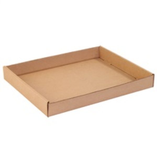 15" x 12" x 1 3/4" Kraft Corrugated Trays