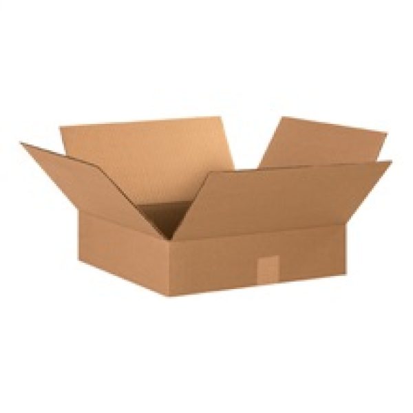 15" x 15" x 4" Flat Corrugated Boxes