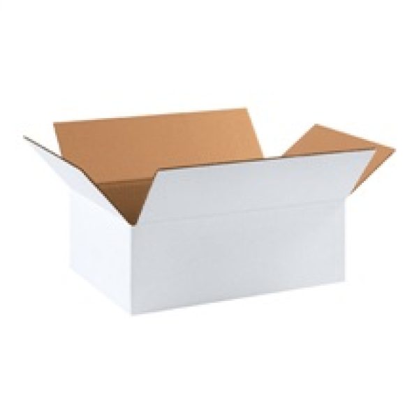 17 1/4" x 11 1/4" x 6" White Corrugated Boxes