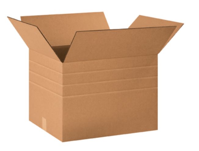 18'' x 14'' x 12'' Multi-Depth Corrugated Boxes