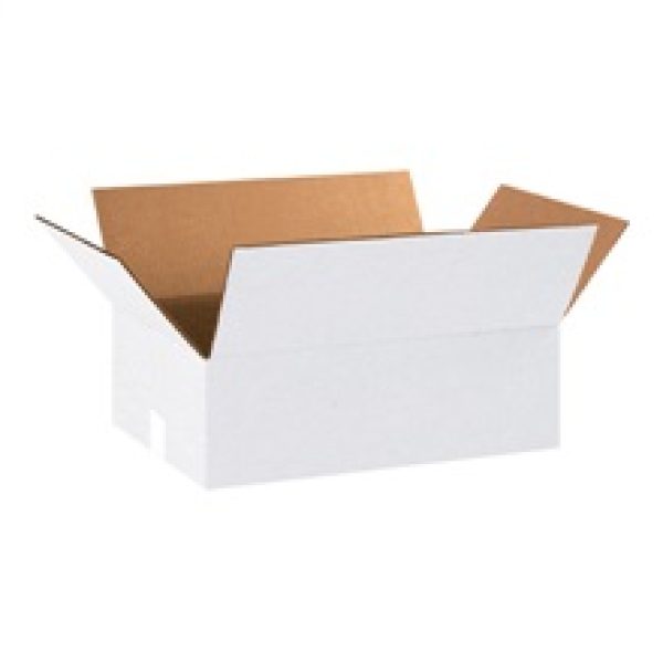 18" x 12" x 6" White Corrugated Boxes