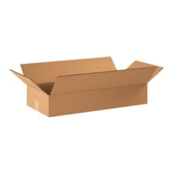22" x 10" x 4" Flat Corrugated Boxes