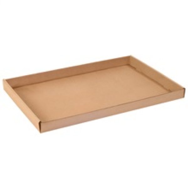 24" x 15" x 1 3/4" Kraft Corrugated Trays