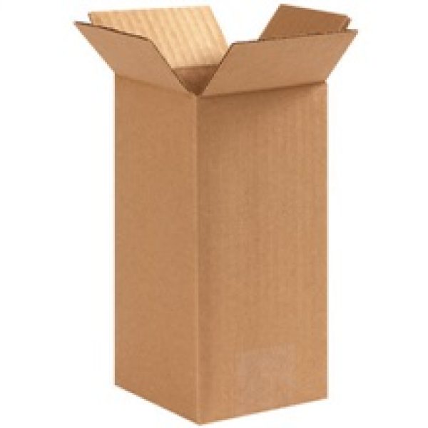 4'' x 4'' x 8'' Tall Corrugated Boxes