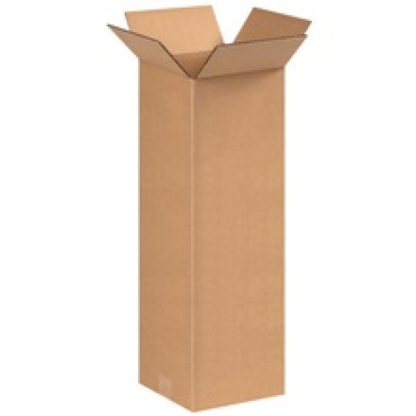8" x 8" x 24" Tall Corrugated Boxes
