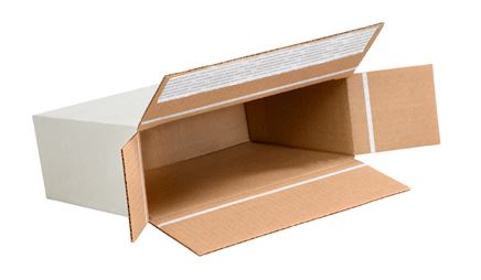 9 1/4'' x 3'' x 6 3/4'' Self Seal Side Loading Boxes