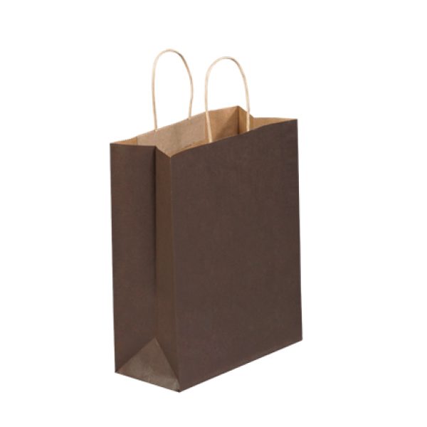 10" x 5" x 13" Brown Tinted Shopping Bags