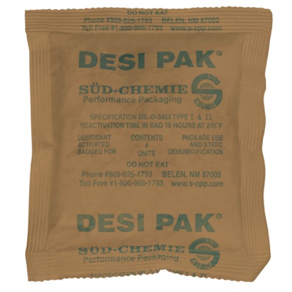 5" x 5 1/2" x 1/2" Kraft Clay Desiccants - 34 Gallon Pail
