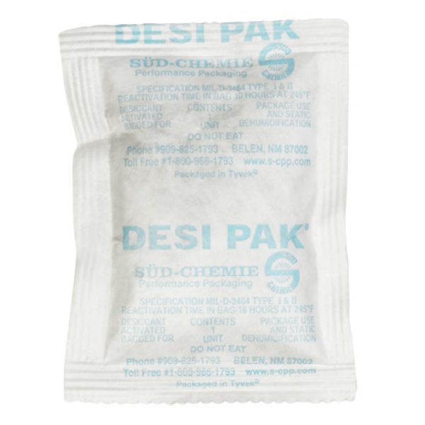 3" x 4" x 1/4" Tyvek Clay Desiccants - 5 Gallon Pail
