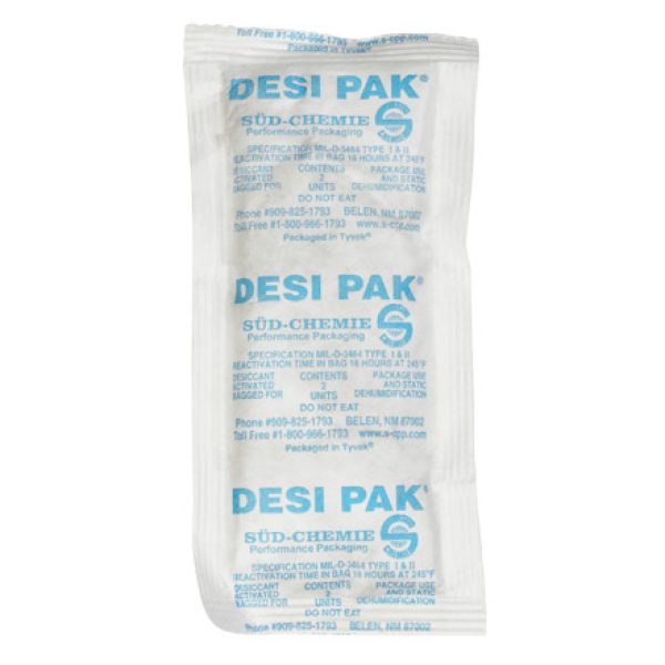 3" x 6" x 3/8" Tyvek Clay Desiccants - 5 Gallon Pail