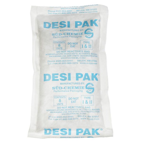 5" x 8" x 1 1/8" Tyvek Clay Desiccants - 34 Gallon Drum