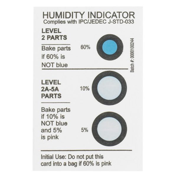 2" x 3" 5-10-60% Humidity Indicators
