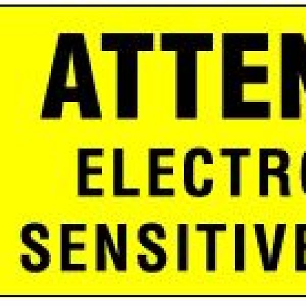 3/8" x 1 1/4" - "Electrostatic Sensitive Devices" Labels