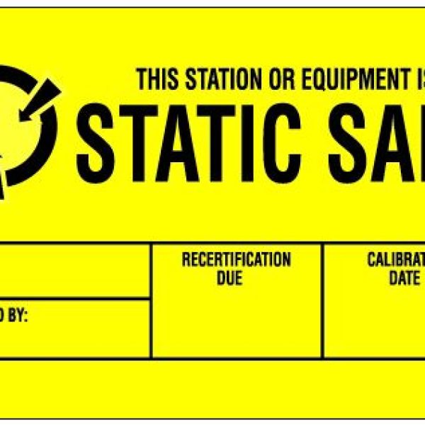 1 3/4" x 2 1/2" - "Static Safe" Labels