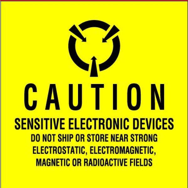 4" x 4" - "Sensitive Electronic Devices" Labels
