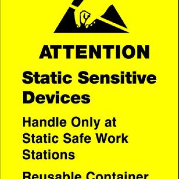 1 3/4" x 2 1/2" - "Static Sensitive Devices" Labels