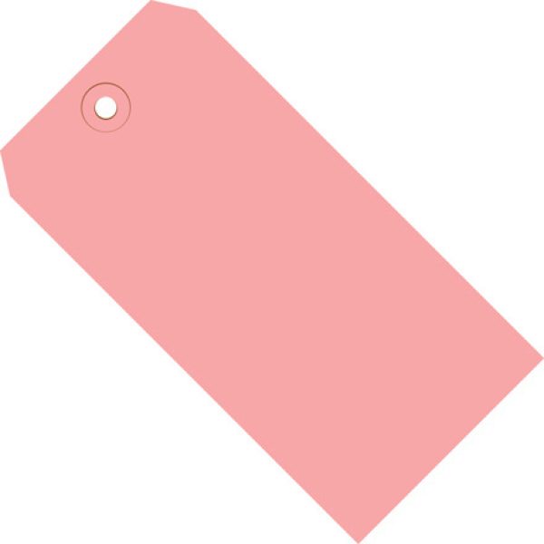 5 3/4" x 2 7/8" Pink 13 Pt. Shipping Tags