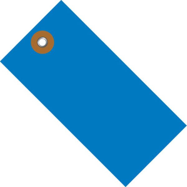2 3/4" x 1 3/8" Blue Tyvek Shipping Tag
