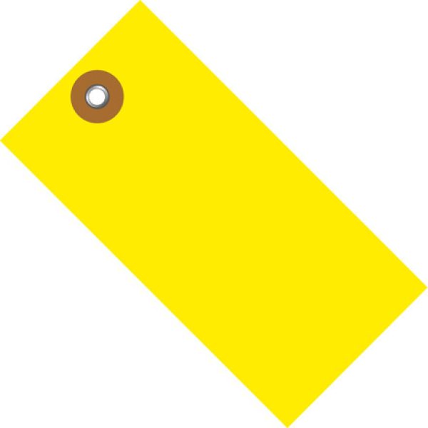 2 3/4" x 1 3/8" Yellow Tyvek Shipping Tag