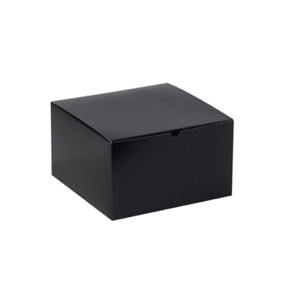 10" x 10" x 6" Black Gloss Gift Boxes