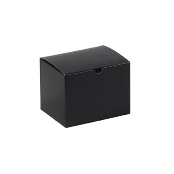 6" x 4 1/2" x 4 1/2" Black Gloss Gift Boxes