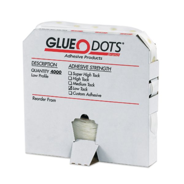 1/2" - Low Tack Glue Dots - Low Profile
