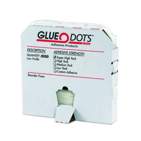 1/4" - Super High Tack Glue Dots - Low Profile