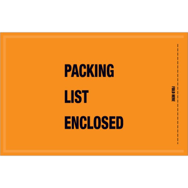 5 1/4" x 8" - Mil-Spec "Packing List Enclosed" Envelopes