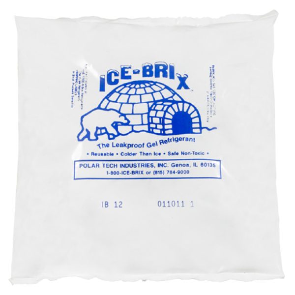 6'' x 5 3/4'' x 1'' - 12 oz. Ice-Brixï Cold Packs