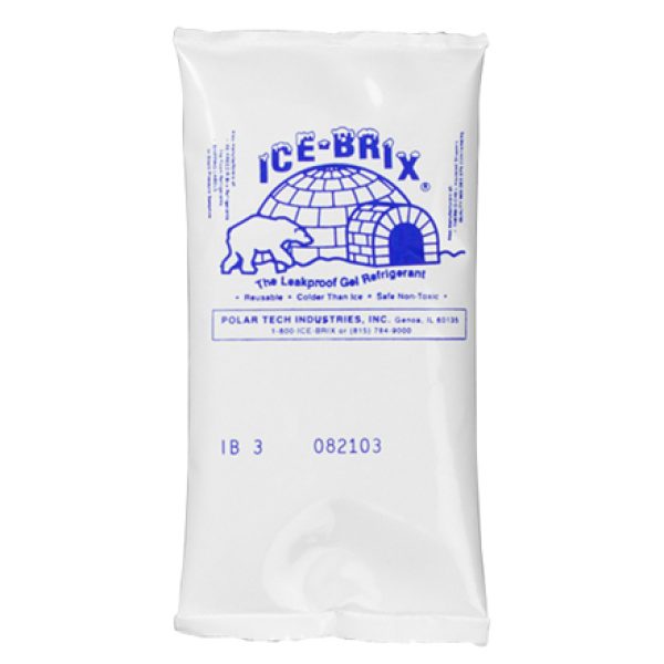 5" x 2 3/4" x 3/4" - 3 oz. Ice-Brix Cold Packs