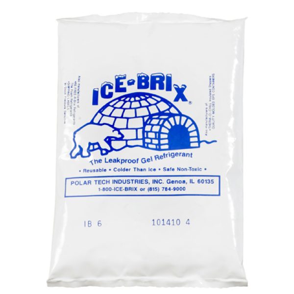 5 1/2" x 4" x 3/4" - 6 oz. Ice-Brix Cold Packs