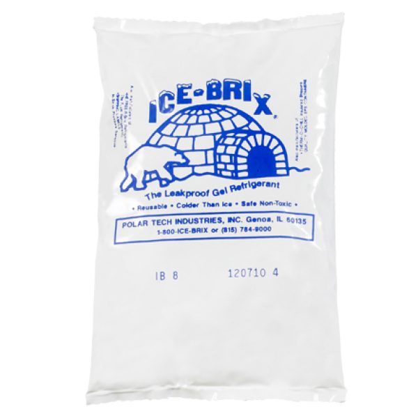 6" x 4" x 3/4" - 8 oz. Ice-Brix Cold Packs