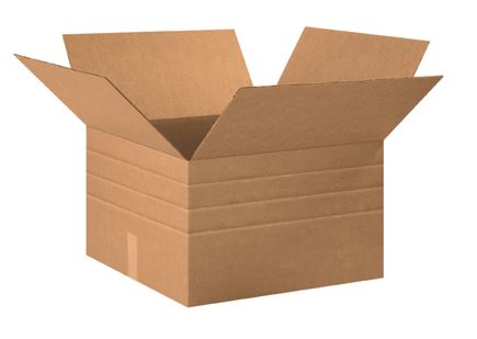 20'' x 20'' x 12'' Multi-Depth Corrugated Boxes