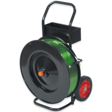 Strapping carts are an easy tool to add better usability on your floor for all types of straps. Try out a hybrid strapping cart which can accommodate hand strap coils or machine strap coils for better long-term versatility.