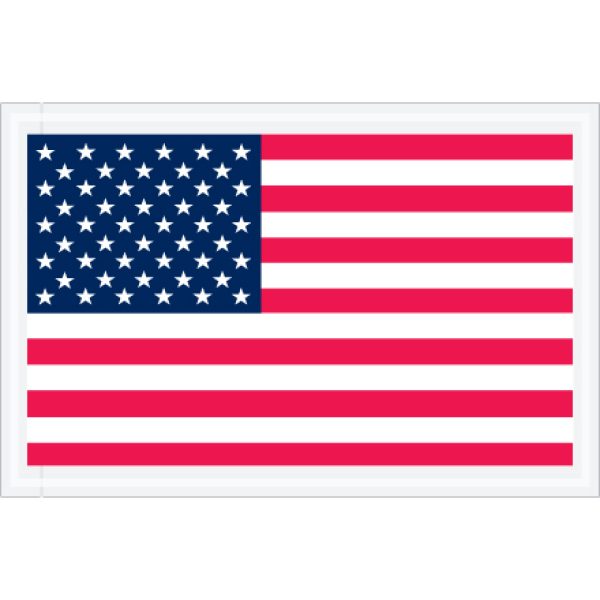 5 1/4" x 8" U.S.A. Flag Packing List Envelopes
