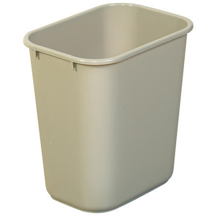 28 Quart - Beige Deskside Wastebasket