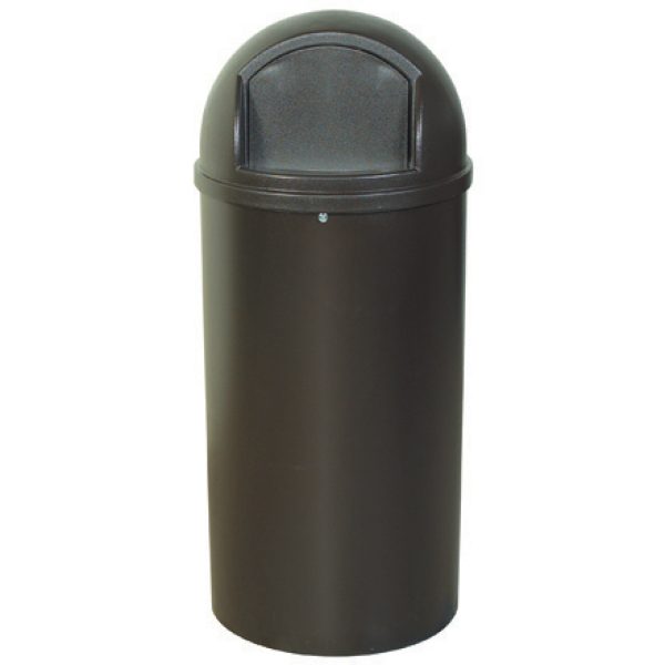 25 Gallon - Brown Domed Waste Receptacles