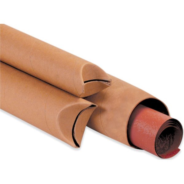 2 1/2'' x 24'' Kraft Crimped End Mailing Tubes