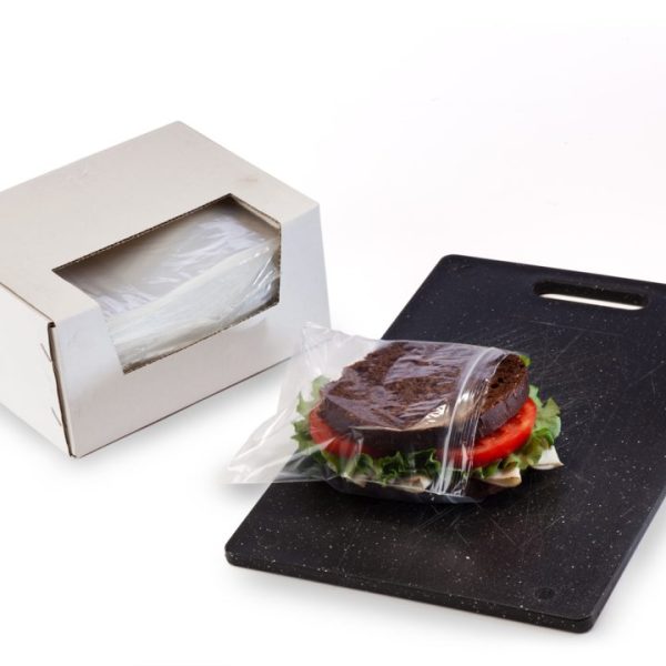 6.5" x 6" x 1 mil Reclosable Sandwich Bags in Dispenser Box