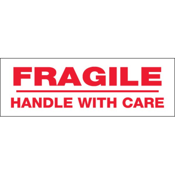 2" x 55 yds. - "Fragile Handle With Care" Printed Tape